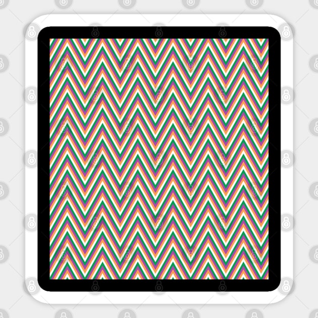 Chevron Pattern 13 Sticker by apxteixeira